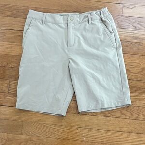 all in motion beige khaki boys golf shorts